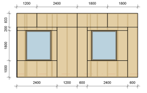 Stud Wall Geometry- Source- https://agacad.com/blog/new-version-of-wood-metal-framing-wall-stud-distribution-sheathing-joined-openings-multi-frame-assemblies-and-more